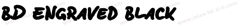 BD Engraved Black字体转换